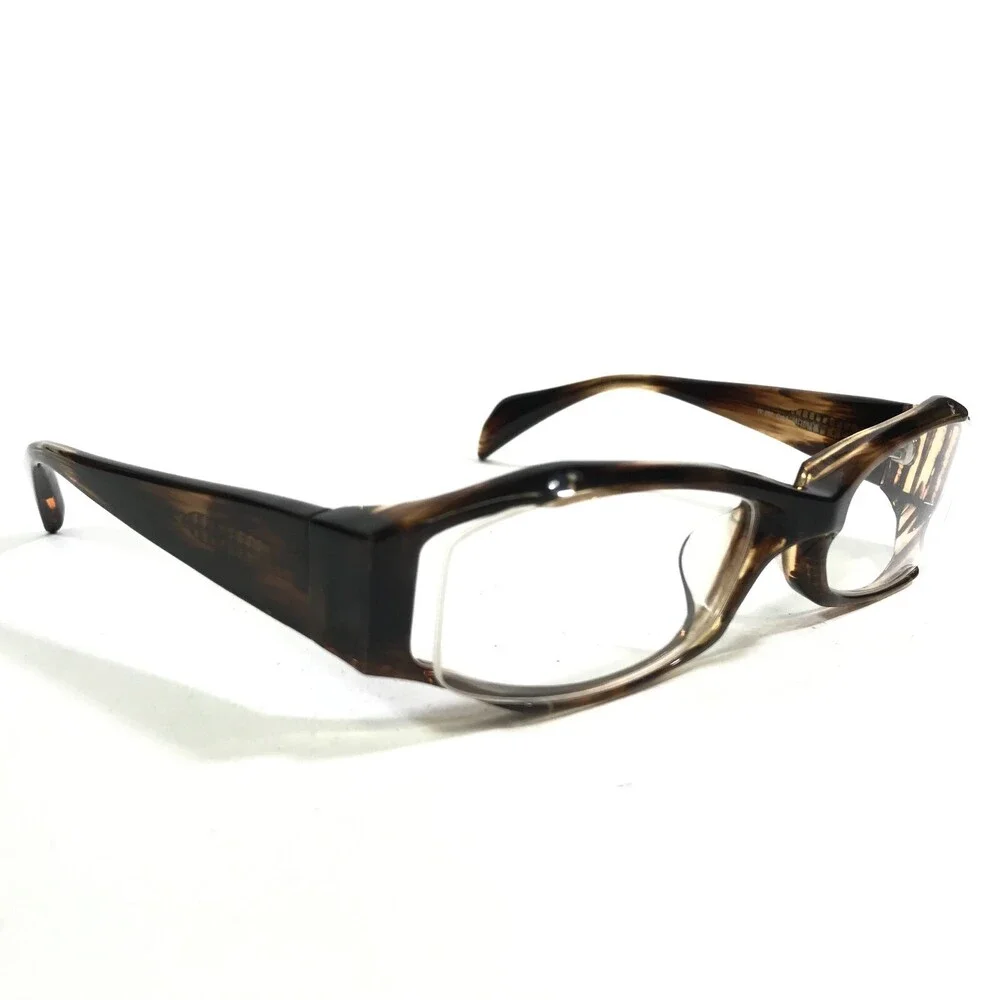 Iyoko-Inyake Eyeglasses Frames IY 252 Col.3 Brown Rectangular Full Rim 53-16-135